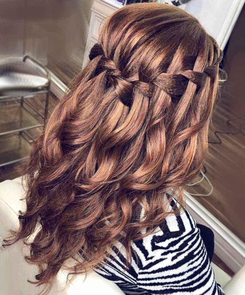 waterfall braid wedding hairstyles for long hair 07